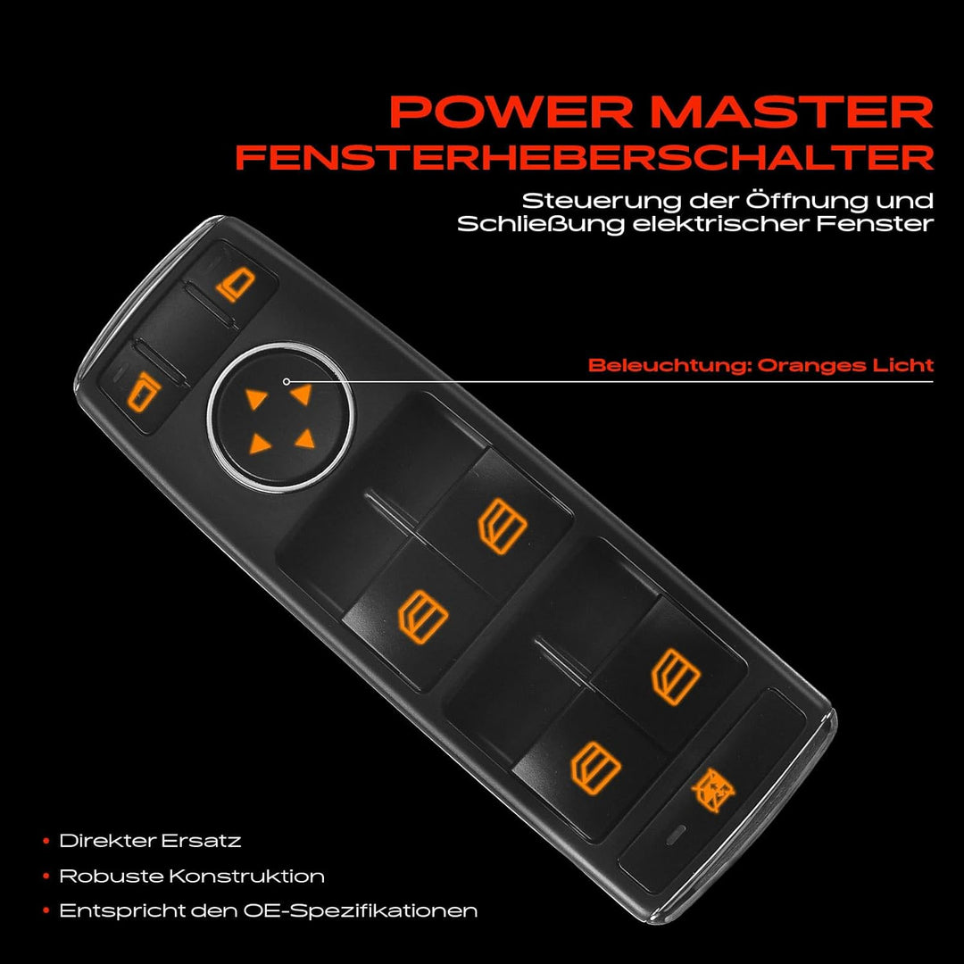 Frankberg Fensterheber Schalter Taste Vorne Links für W204 S204 W212 A207 C207 S212 X204 Alle Motore