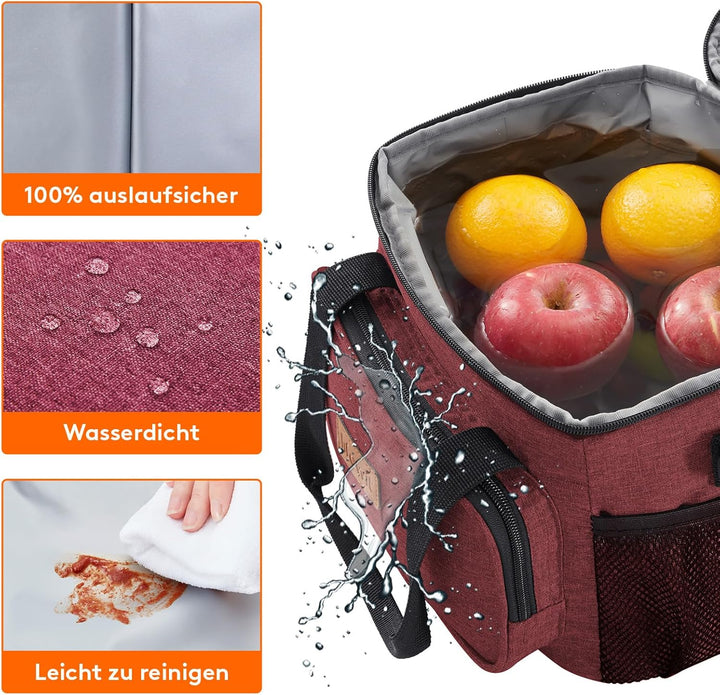 Lifewit Kleine Kühltasche, 8,5L, Isolierte Lunchtasche, Faltbare Lunch-Tasche, tragbare Brotdose für