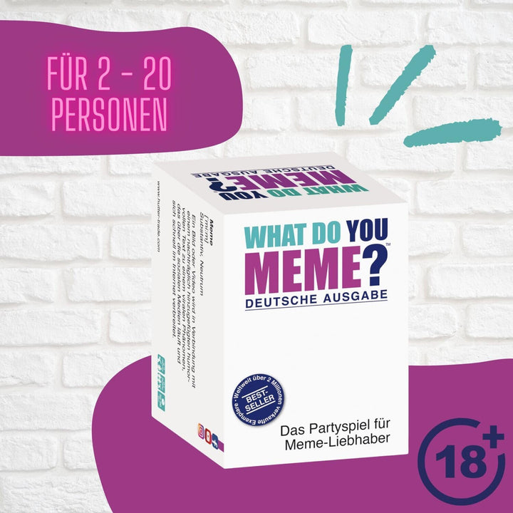 HUCH! | What Do You Meme Deutsch | Kartenspiele für Erwachsene | Partyspiele ab 18 | Meme Spiel | Ka