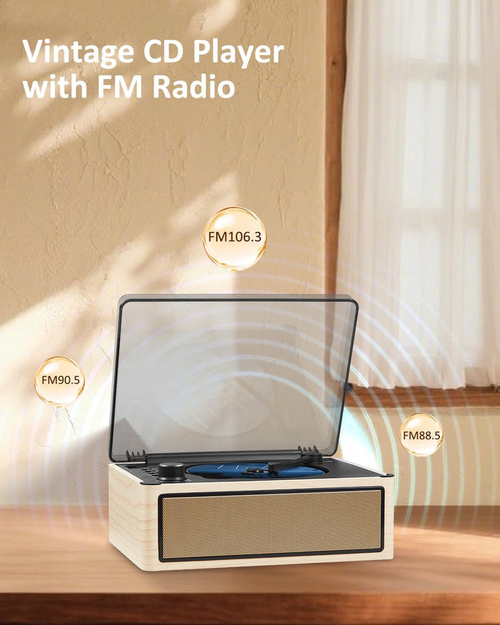 G Keni CD Player Bluetooth 5.0, Radio mit CD Player Doppel-Lautsprechern | 3000mAh Wiederaufladbarer