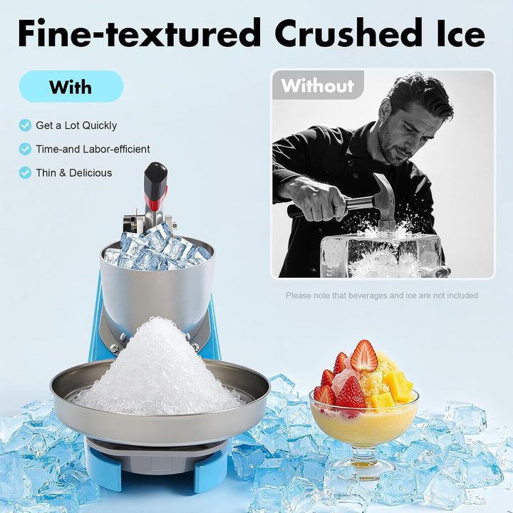 300W Elektrischer Crusheisbereiter 220V Edelstahl Ice Crusher Eiszerkleinere Eiswürfel Eiswürfelmasc