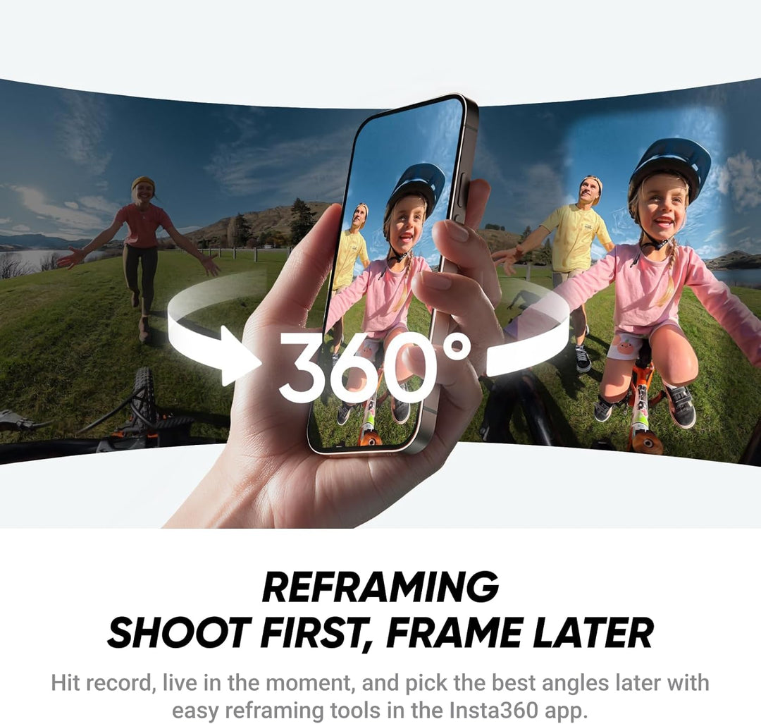 Insta360 X4 Air Snowboard-Bundle – 165 g leichte, wasserdichte 8K 360°-Kamera, Unsichtbarer Selfie-S