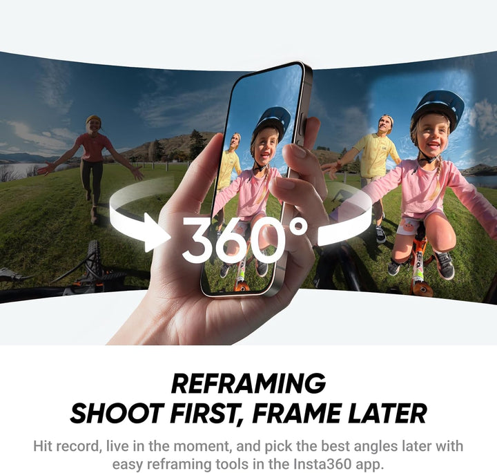 Insta360 X4 Air Snowboard-Bundle – 165 g leichte, wasserdichte 8K 360°-Kamera, Unsichtbarer Selfie-S