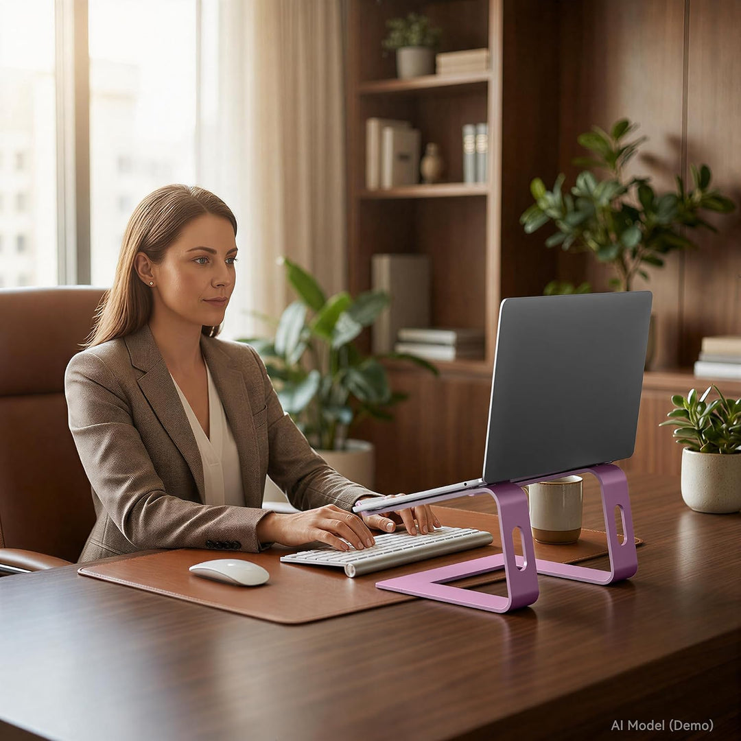 SOUNDANCE Laptop-Ständer, Aluminium-Computer-Erhöhung, ergonomischer Laptop-Ständer für den Schreibt