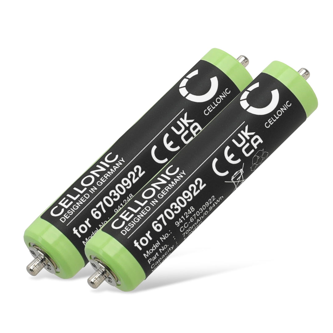 CELLONIC, Akku für Rasierer kompatibel mit Braun Series 1 190s-1, 3 300s, 3 310s, 67030922 (1.2V, 70