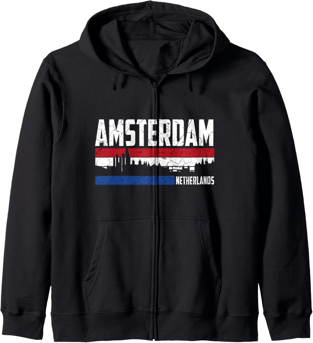 Mein Amsterdam Skyline Holland Heimat Stadt Souvenir Kapuzenjacke