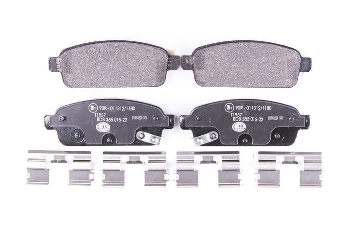 HELLA PAGID 8DB 355 015-221 Bremsbelagsatz - T1957 - Dicke/Stärke: 16.4mm - Bremssystem: TRW - mit a