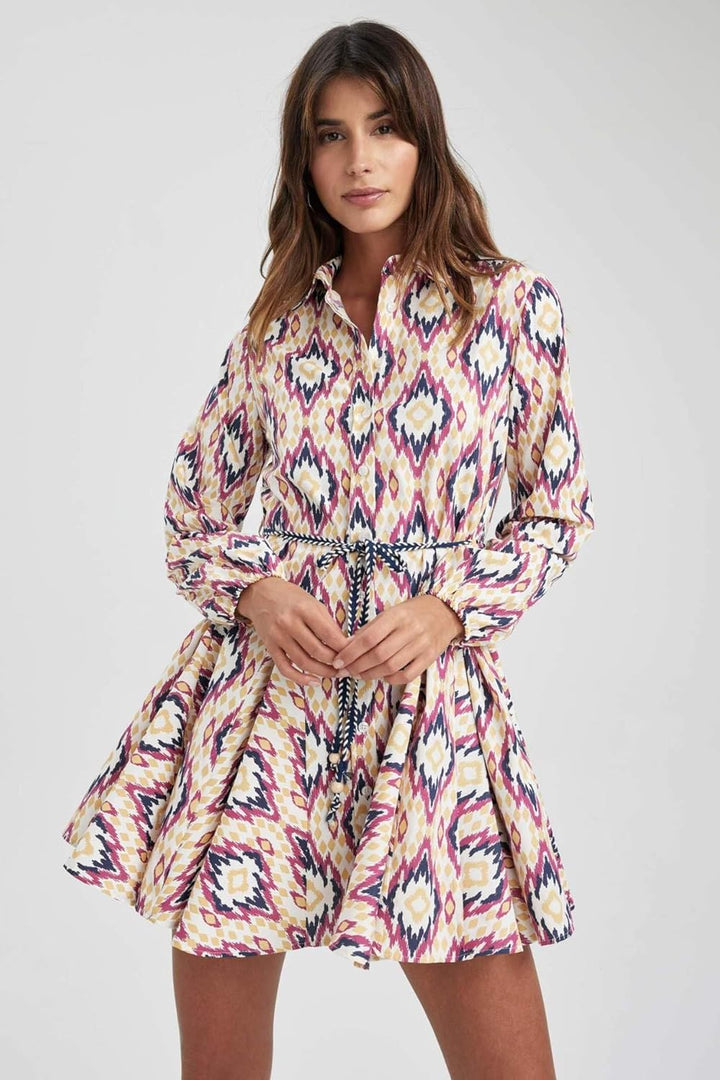 DeFacto Damen Dress 38 Rosa, 38 Rosa