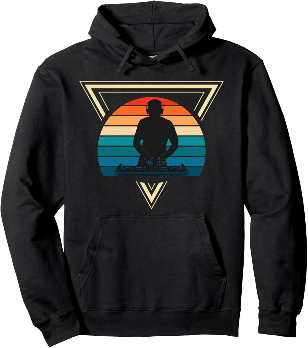 Retro DJ Disco Musikproduzent Pullover Hoodie