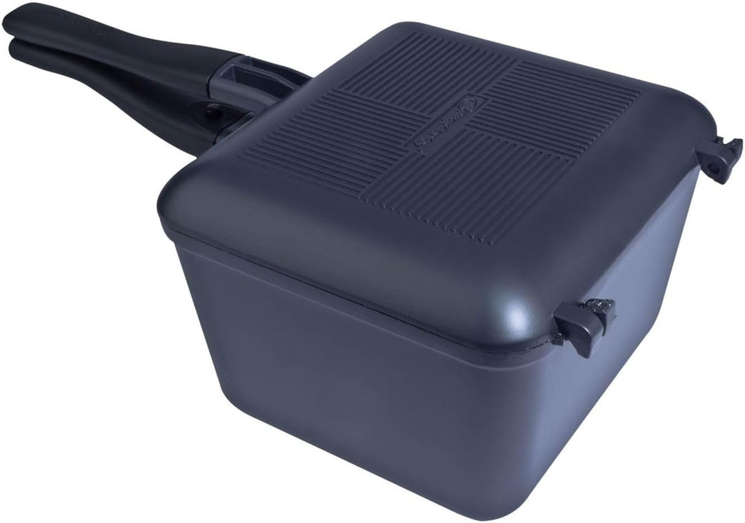 RidgeMonkey Connect Deep Pan & Griddle XL Granite Edition - Pfanne zum Kochen beim Angeln, Kochtopf