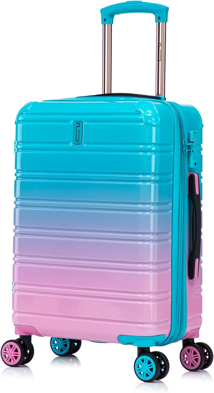CELIMS - Koffer aus Polycarbonat, Blau und Rosa, Lot de 3 Valises (Cabine, Moyenne, Grande), ▪ Mater