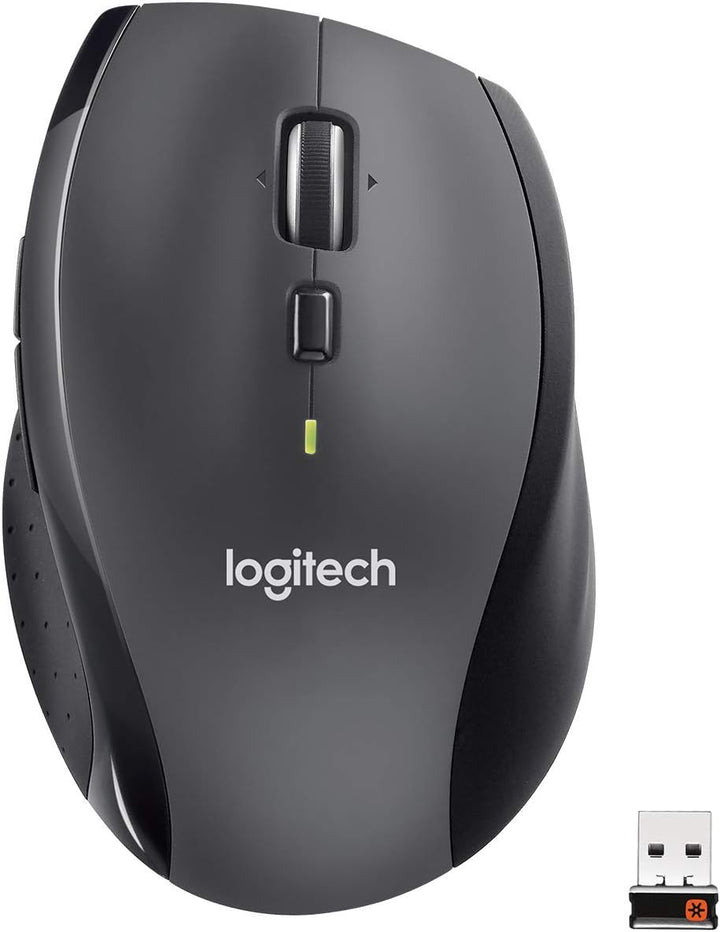 Logitech M705 Marathon Kabellose Maus, 2,4 GHz mit USB-Unifying-Empfänger, 1000 DPI, 5 programmierba