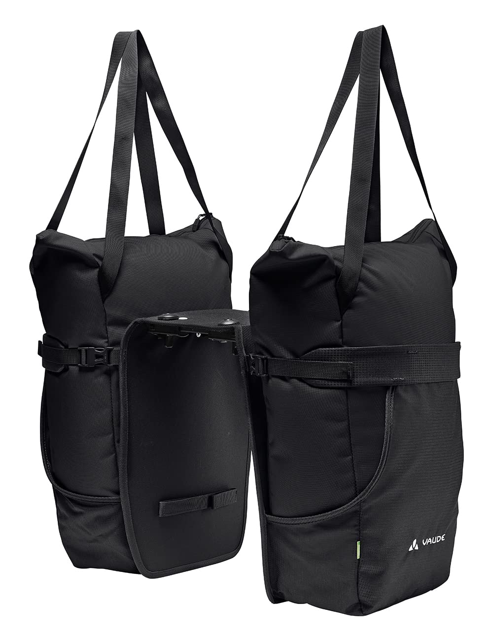 VAUDE Fahrrad 2in1 Hinterradtasche und Einkaufstasche TwinShopper, abnehmbare Einkaufstaschen, 44 Li