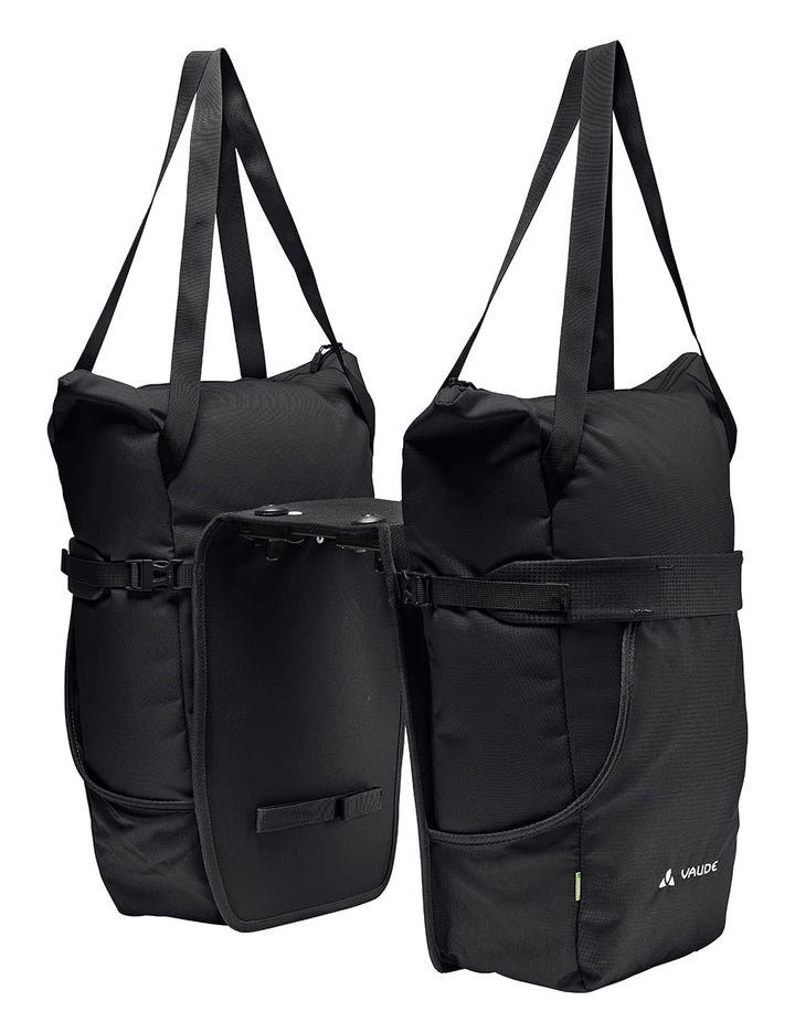 VAUDE Fahrrad 2in1 Hinterradtasche und Einkaufstasche TwinShopper, abnehmbare Einkaufstaschen, 44 Li