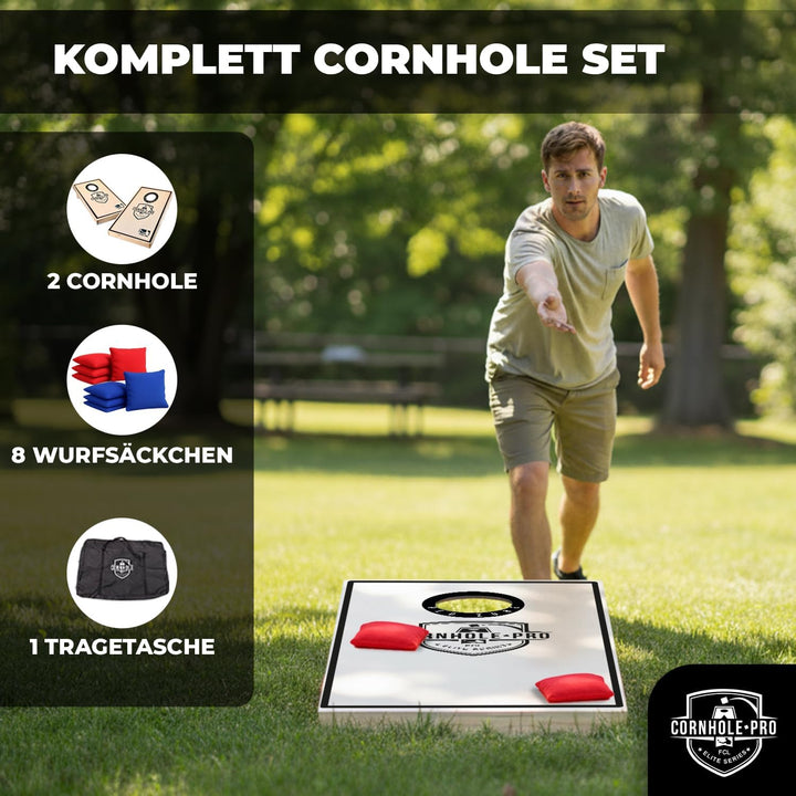 Original Offizielles Cornhole | Amerikanisches Cornhole | Einfach zu transportieren | Offizielle Abm