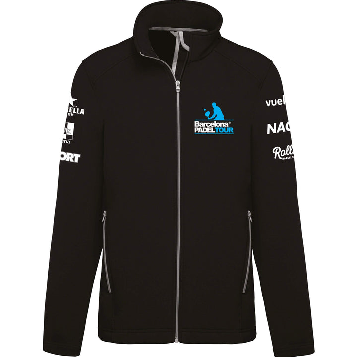 Barcelona Padel Tour - Wasserdichte Herren Softshell Jacke mit Reissverschluss und Padel - Sportbekl