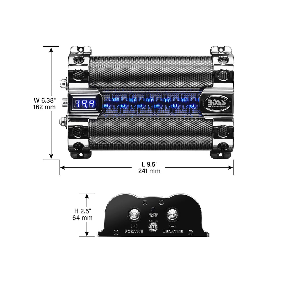 BOSS Audio 8 Farad Kondensator 8 Farad, 8 Farad