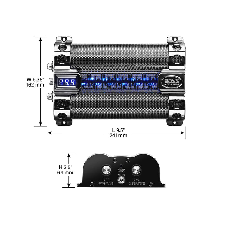 BOSS Audio 8 Farad Kondensator 8 Farad, 8 Farad