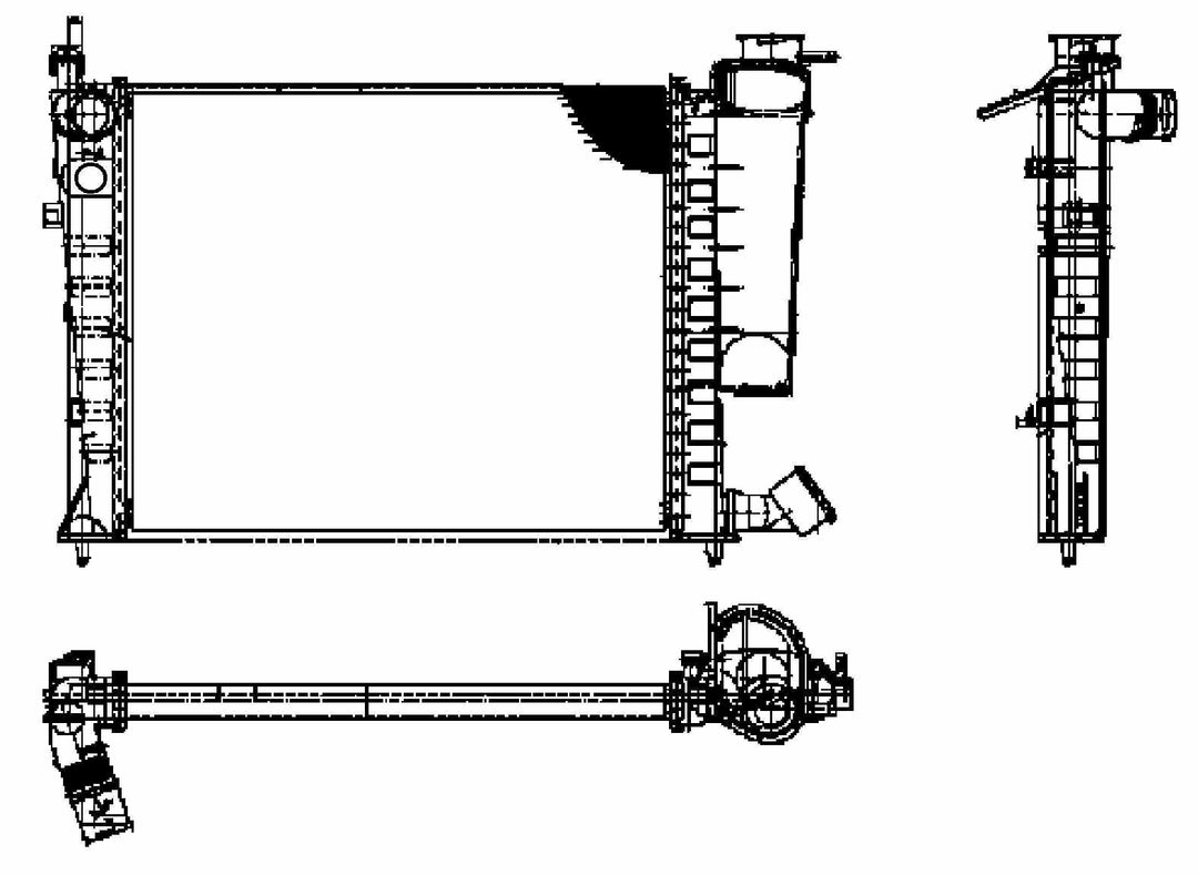 BEHR HELLA SERVICE 8MK 376 716-634 Kühler, Motorkühlung