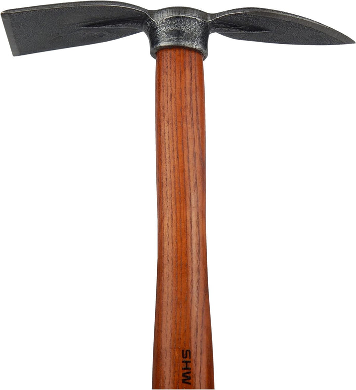 Rex Set Häckchen 3 Zinken + Doppelhacke Breitblatt, Herzblatt - Geschmiedet - mit Stiel 40 cm