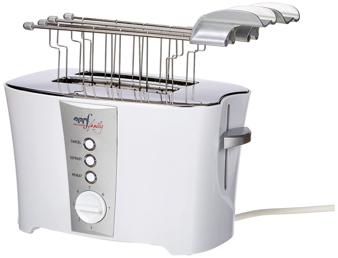 Melchioni 118310008 Toaster mit Toastzange TOSTO, elektrischer Sandwichtoaster, automatischer Auswur
