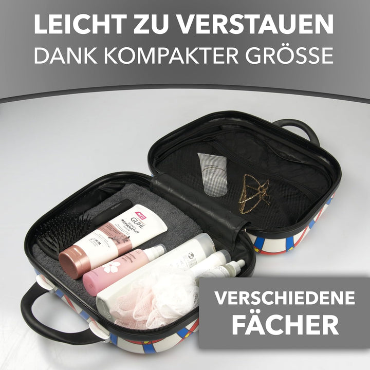 Xonic Kosmetikkoffer Damen – Beauty Case Hartschale für Reisen – Robustes Beautycase Damen mit Trage