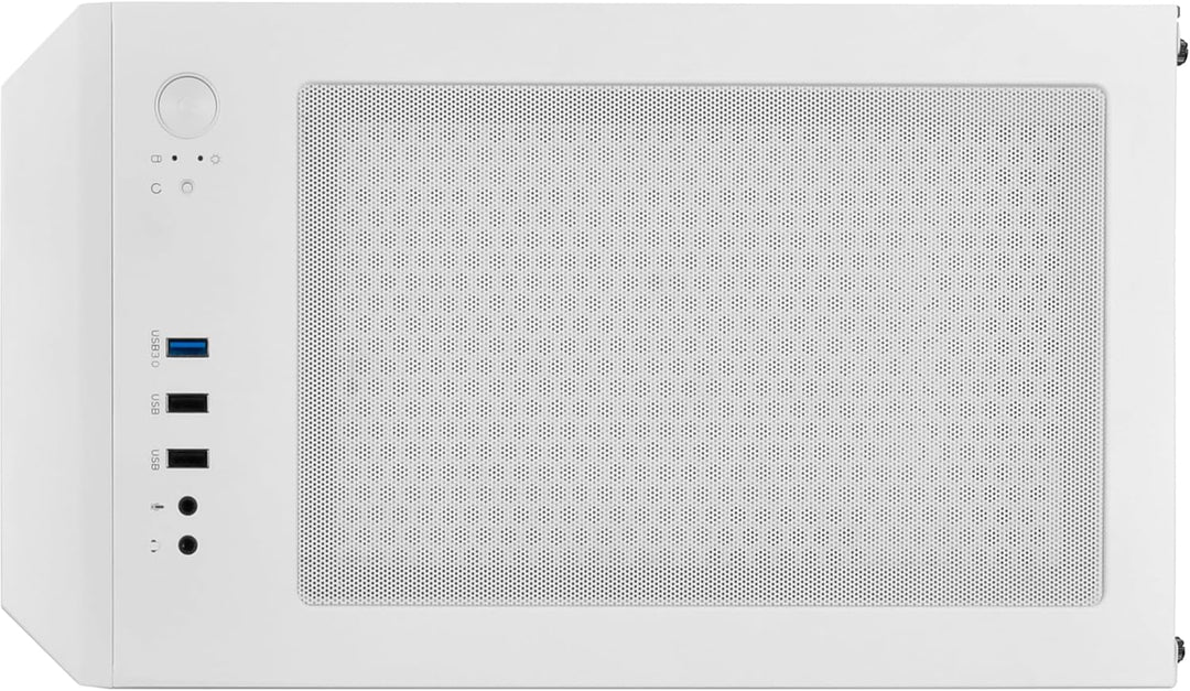 Silverstone SST-FAH1MW-G - Fara H1M Micro-ATX Gaming Computer Chassis, Weiss