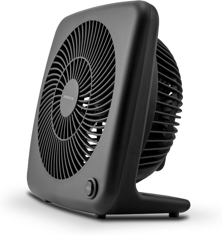 Jocca Tischventilator 18 cm | 2 Geschwindigkeitsstufen | Leiser Betrieb 57 dB | 30W Energieeffizient