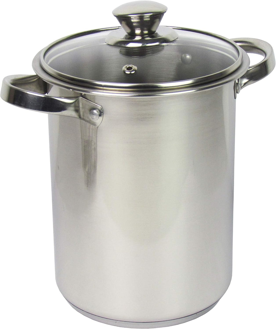 Edelstahl Spargeltopf mit Siebeinsatz und Glasdeckel Fassungsvermögen 3,9ltr. für alle Herdarten und