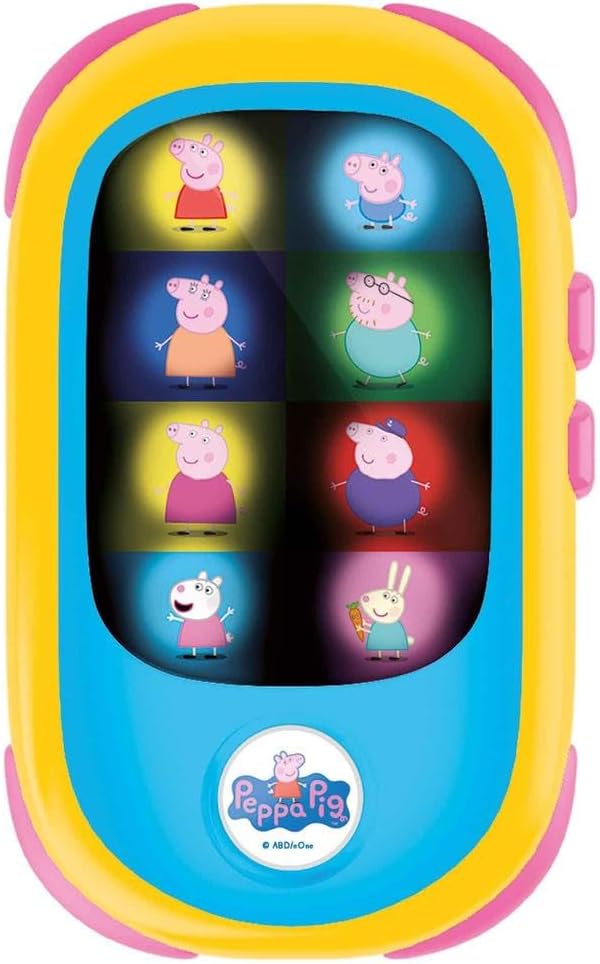LISCIANI - PEPPA PIG - Nachgemachtes Smartphone-Spielzeug für Babys - LED-Lichtanzeige auf dem Bilds