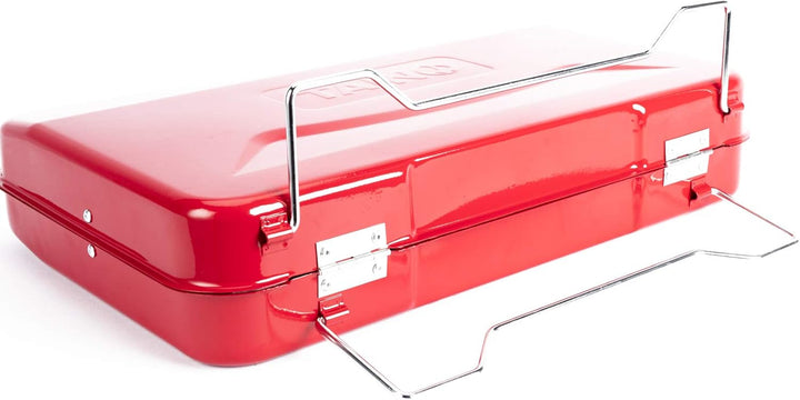 TAINO MOX Holzkohlegrill BBQ Koffergrill Camping-Grill Kohlegrill Retro-Stil klappbar Griller tragba