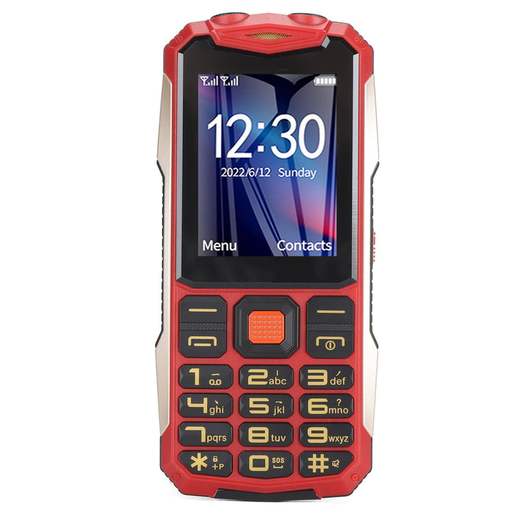 Senioren-Handy, 2,6 Zoll, 4800 MAh, SOS-Alarm, Vibration, BT-Kamera-Recorder, Musik-Player mit Klare