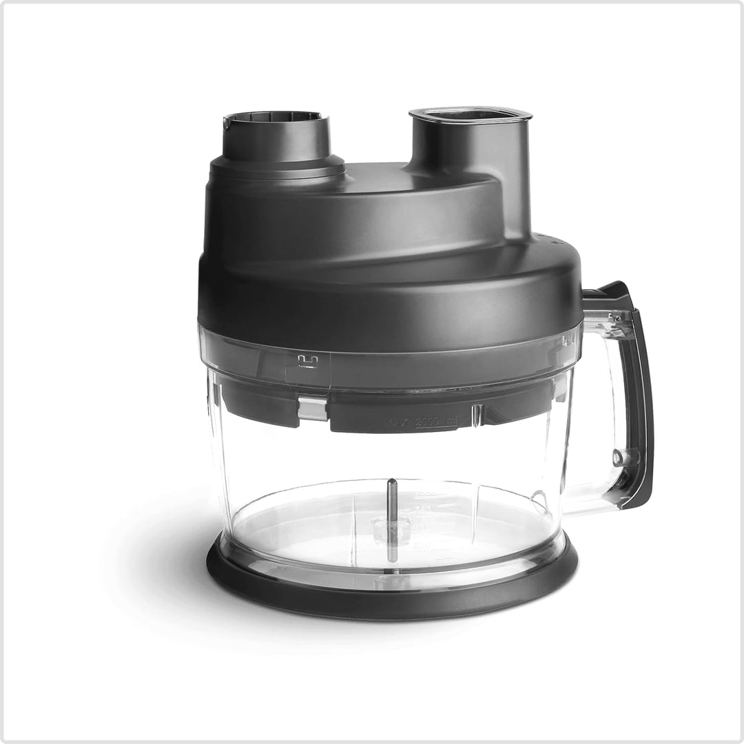 SPRINGLANE Edelstahl Stabmixer Set Sam 800 W, Pürierstab, Behälter mit Deckel, Zerkleinerer, Schneeb