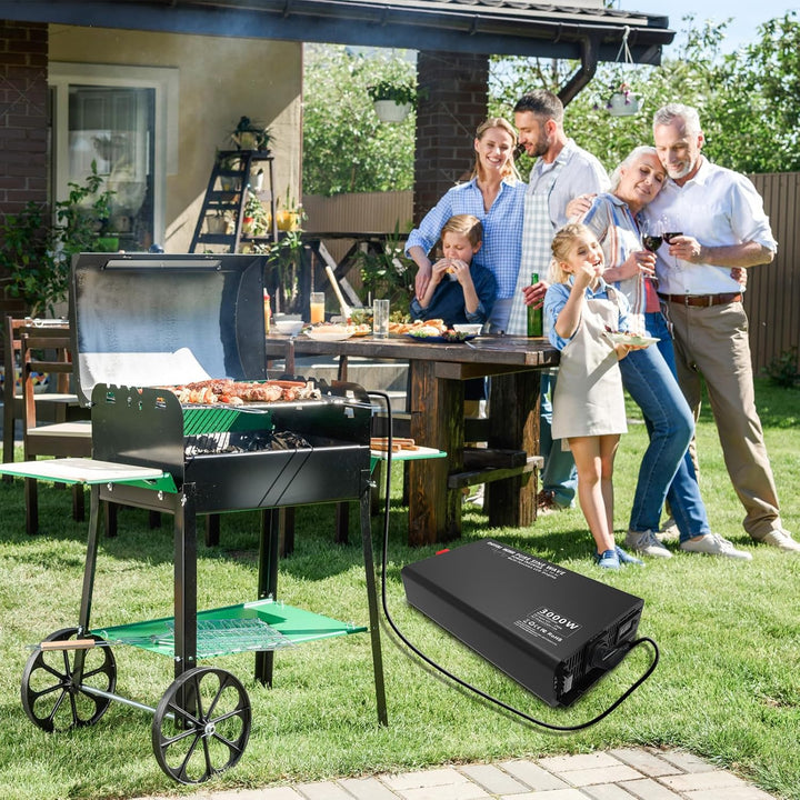 DATOUBOSS Wechselrichter 12v auf 230v 3000w /6000w Reiner Sinus Spannungswandler,mit Fernbedienung E