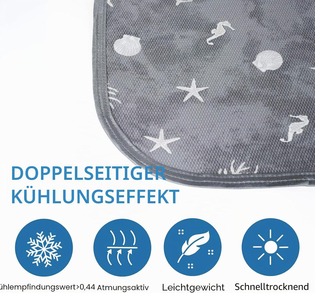 Ailemei Direct Leichte Kühldecke Sommerdecke, Doppelseitige Kühler Zum Schlaf Fürs Bett im Küstenfar