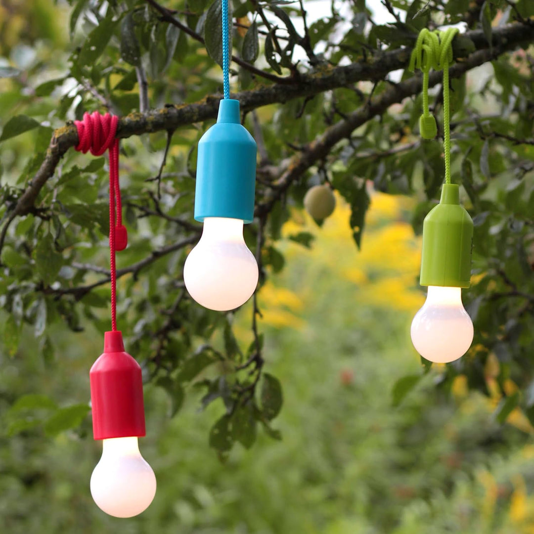 HyCell Pull Light 6er Set mit Zugschalter inkl. AAA Batterien - tragbare LED Lampe warmweiss - mobil