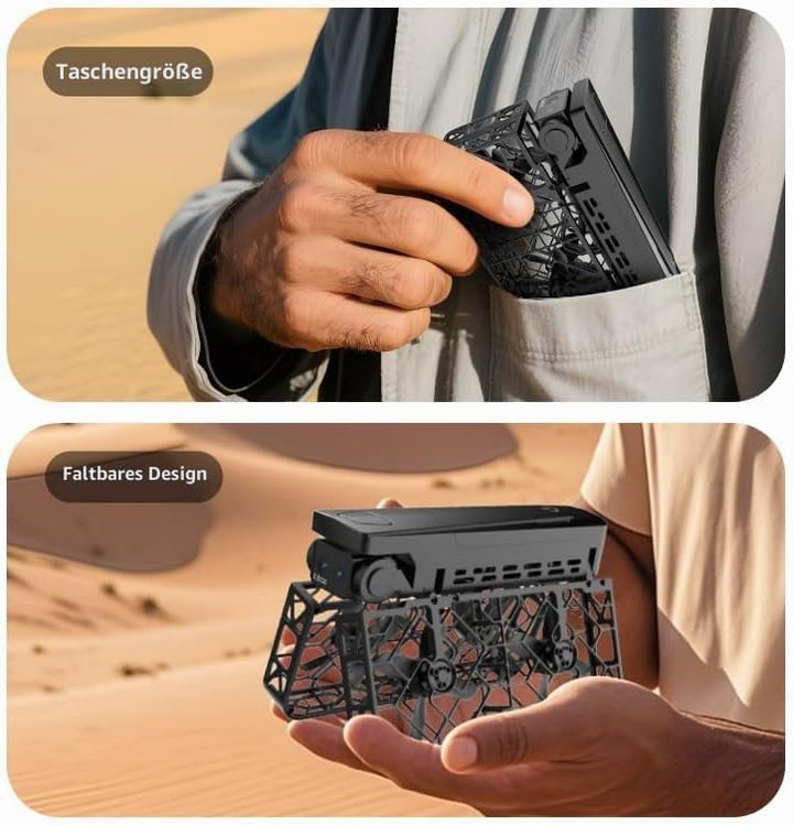 FPV Drohne mit 2K-Kamera, 4,5" Bildschirmfernbedienung Live-Übertragung, Brushless-Motor, Höhenhaltu