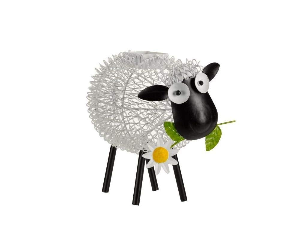 Smart Solar Solar-Silhouette Schaf Dolly aus Metall