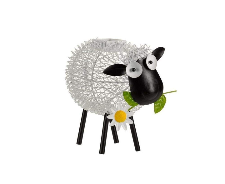 Smart Solar Solar-Silhouette Schaf Dolly aus Metall