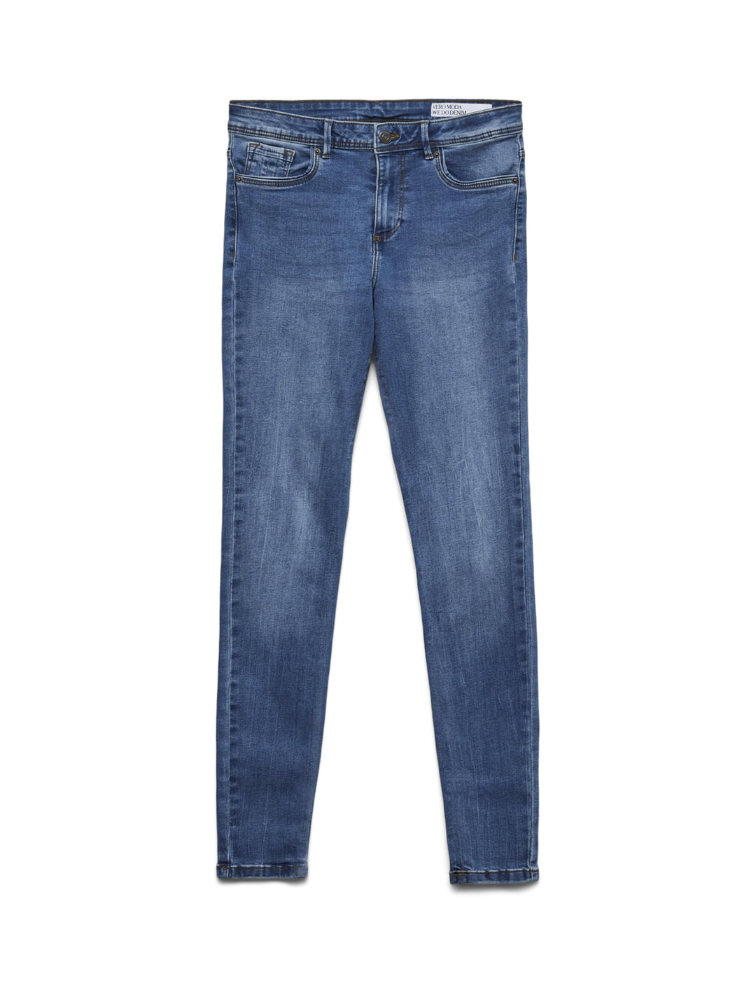 VERO MODA Damen VMTANYA MR S Piping Jeans VI207 GA 10225234 XXS / 30L Medium Blue Denim, XXS / 30L M