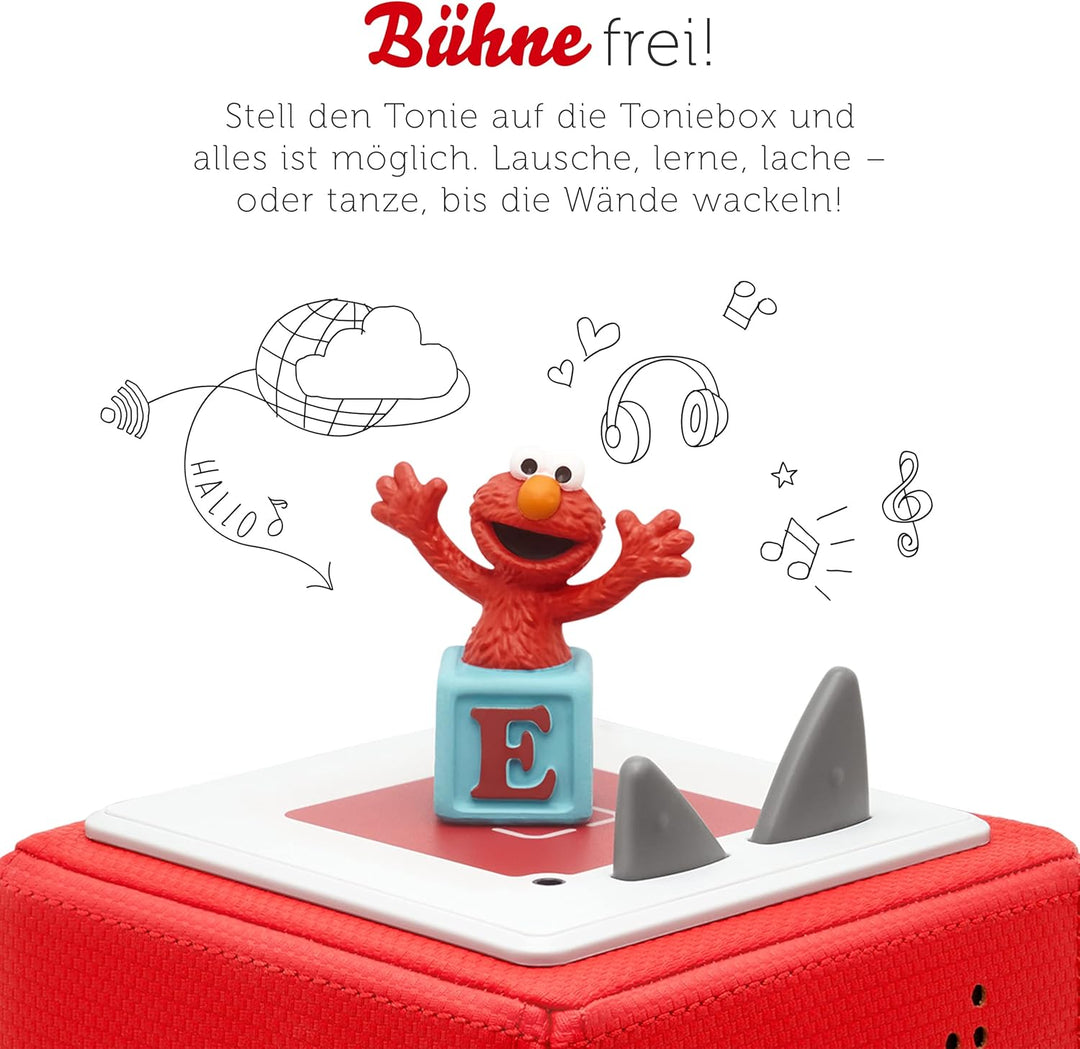 tonies Hörfigur für Toniebox, Sesamstrasse – Elmo, Hörspiel mit Liedern für Kinder ab 3 Jahren, Spie