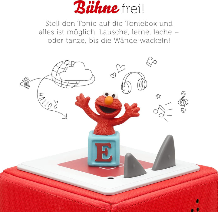 tonies Hörfigur für Toniebox, Sesamstrasse – Elmo, Hörspiel mit Liedern für Kinder ab 3 Jahren, Spie