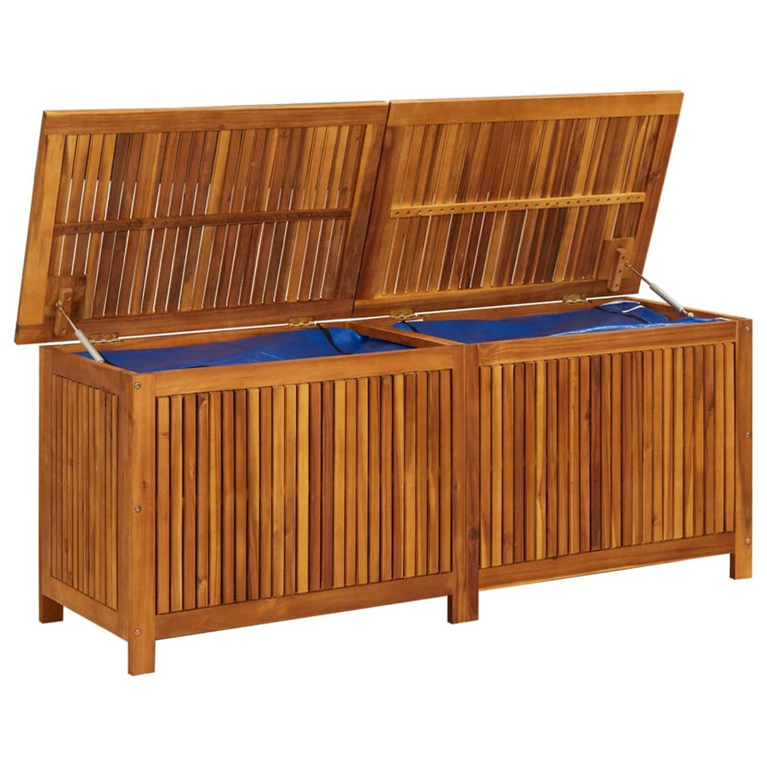 Festnight Auflagenbox Holz 150x50x58 cm Gartenbox Aufbewahrungsbox Garten Kissenbox Kissentruhe Gart
