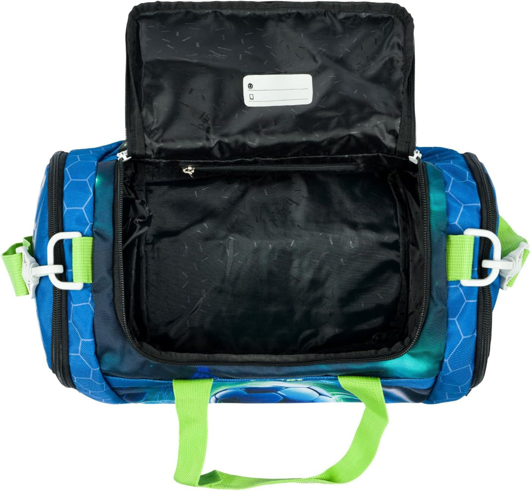 Baagl Sporttasche Reisetasche Kinder Jungen Schwimmtasche - Fussball Ball | Kompakt und Robust für S