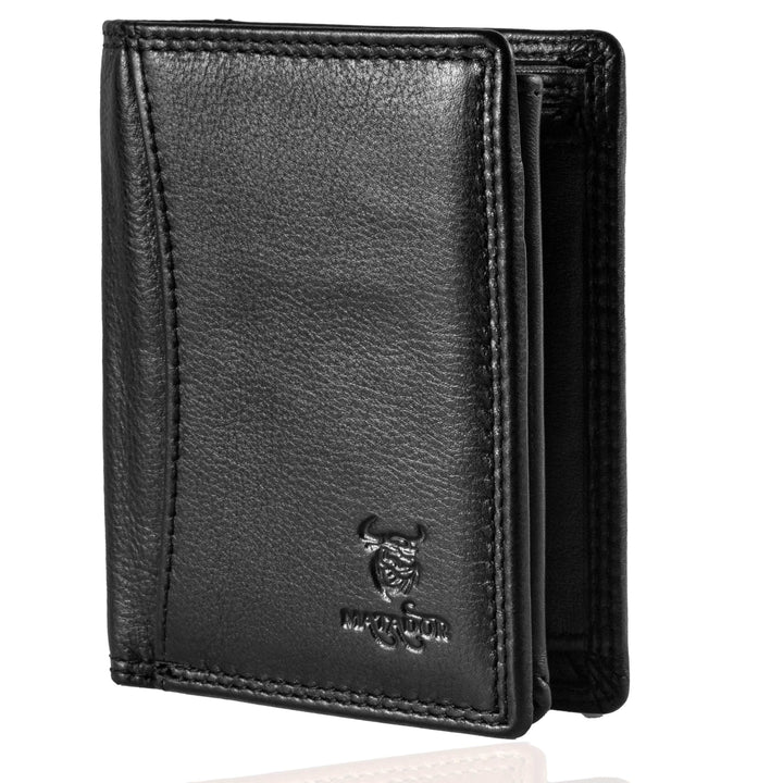 MATADOR Kleines RFID Blocker Portemonnaie Herren Klein Leder | Kleine Geldbörse Herren Slim Wallet m