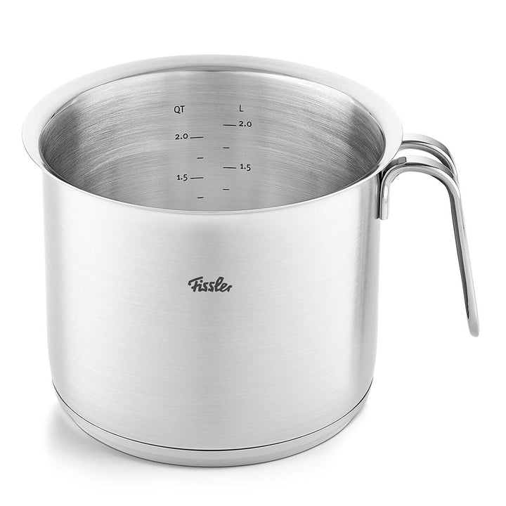 Fissler Original-Profi Collection / Edelstahl-Milchtopf (2,6 L, Ø 16 cm) Kochtopf mit Schüttrand und