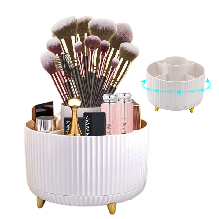 Kosmetik Make Up Organizer, 360°Drehbarer Pinsel Organizer, Kosmetikregal, Lidschattenpinsel Lippens