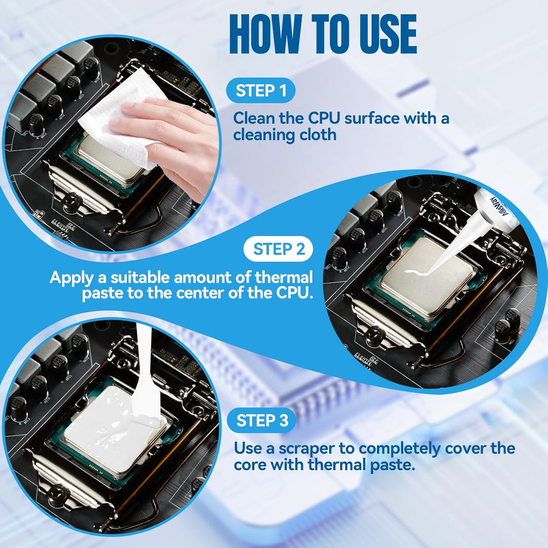 Kühlpaste, KüHlpaste CPU, Wärmeleitkleber, Effiziente WäRmeleitfäHigkeit und KüHlung, Geeignet zur K