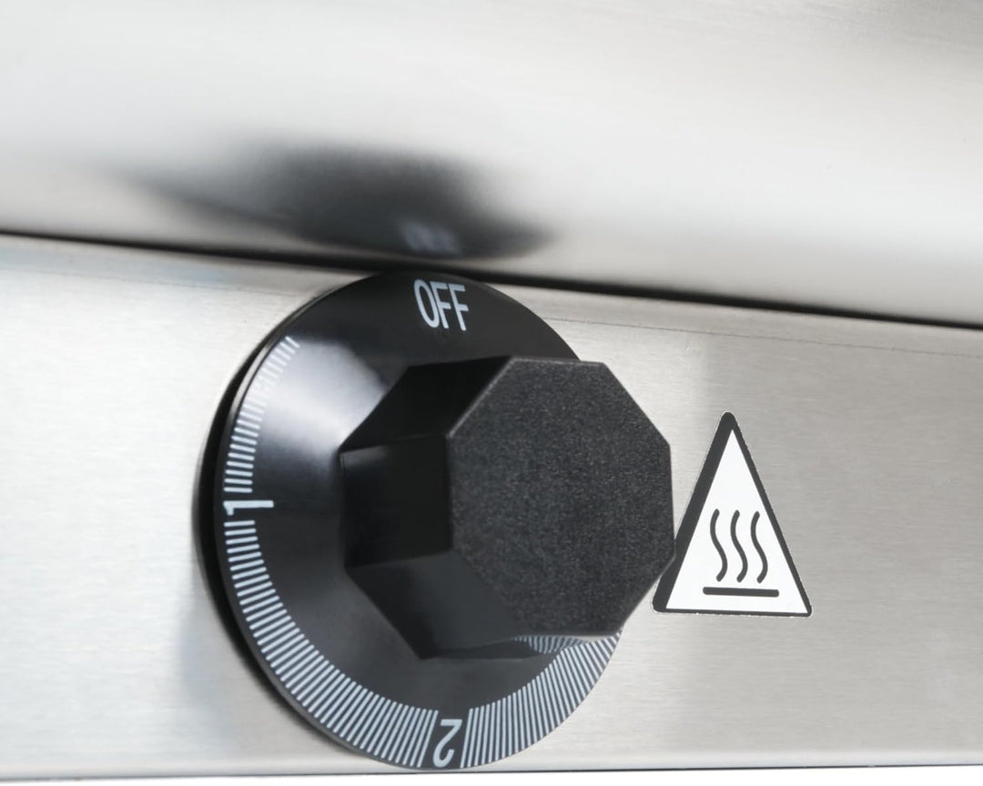 Mahlzeit elektrischer Edelstahl Chafing Dish mit GN 1/1 | 9 Liter | bis 80°C mit Display | Speisenwä