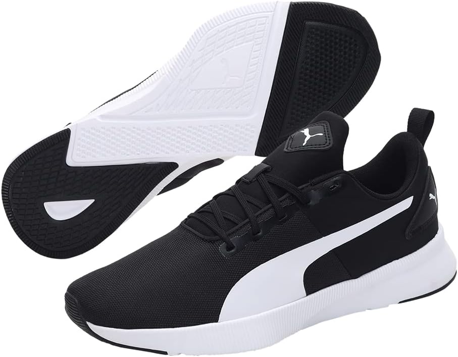 Puma Unisex Flyer Runner MeshLaufschuh 44.5 EU Puma Black Puma White, 44.5 EU Puma Black Puma White